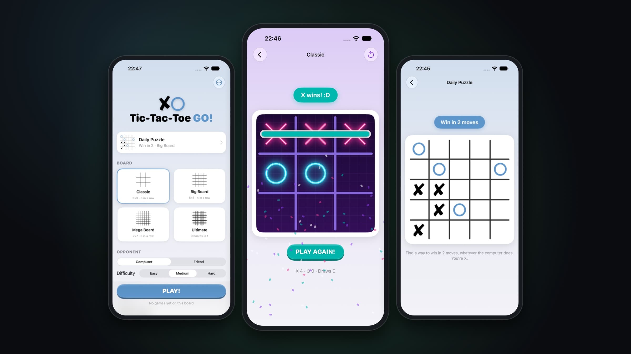 Tic-Tac-Toe GO!